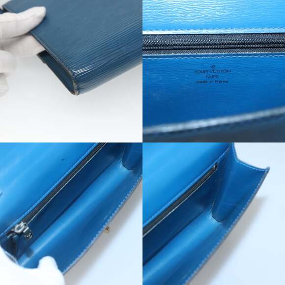 LOUIS VUITTON Epi Pochette Arche Shoulder Bag Blue M52575 - Picture 11 of 12